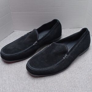 Marc Anthony Black Suede Slip-On Loafers Sz 9.5